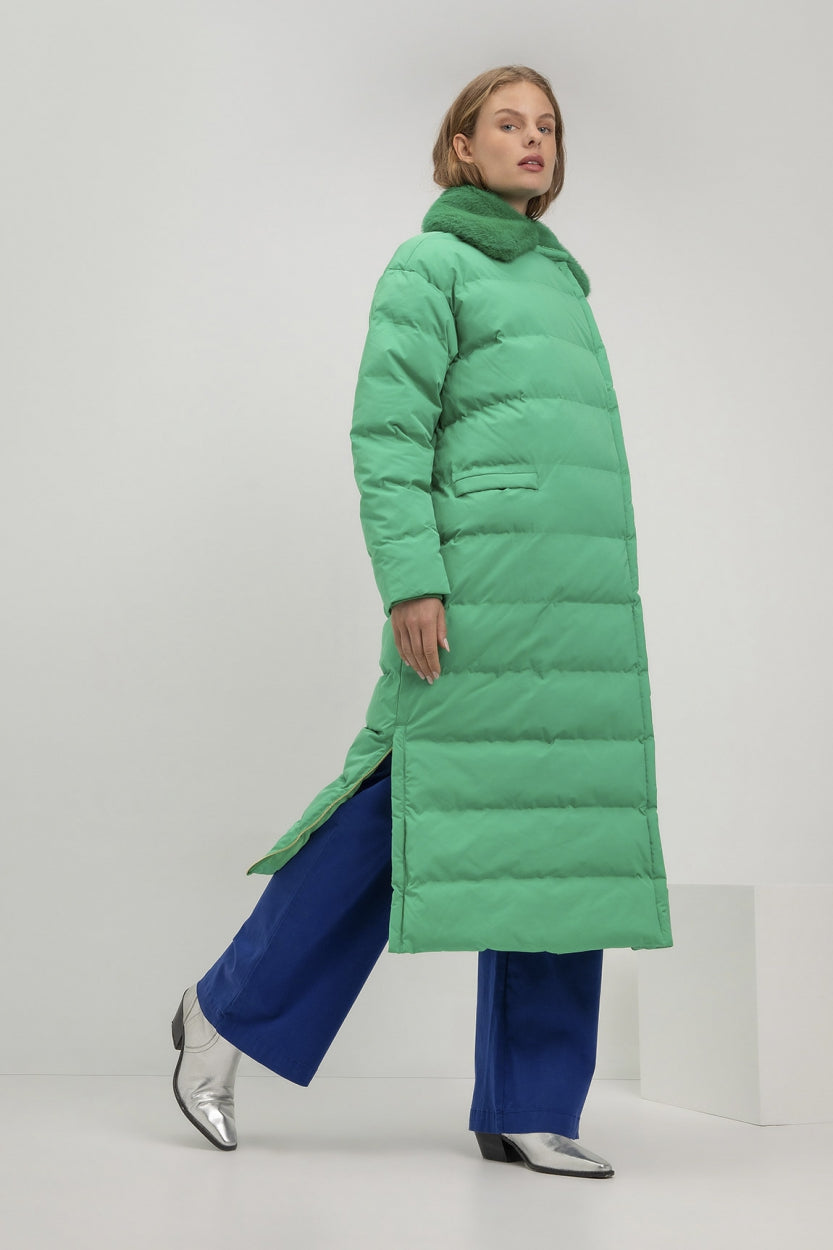 Suze coat | Parrot Green