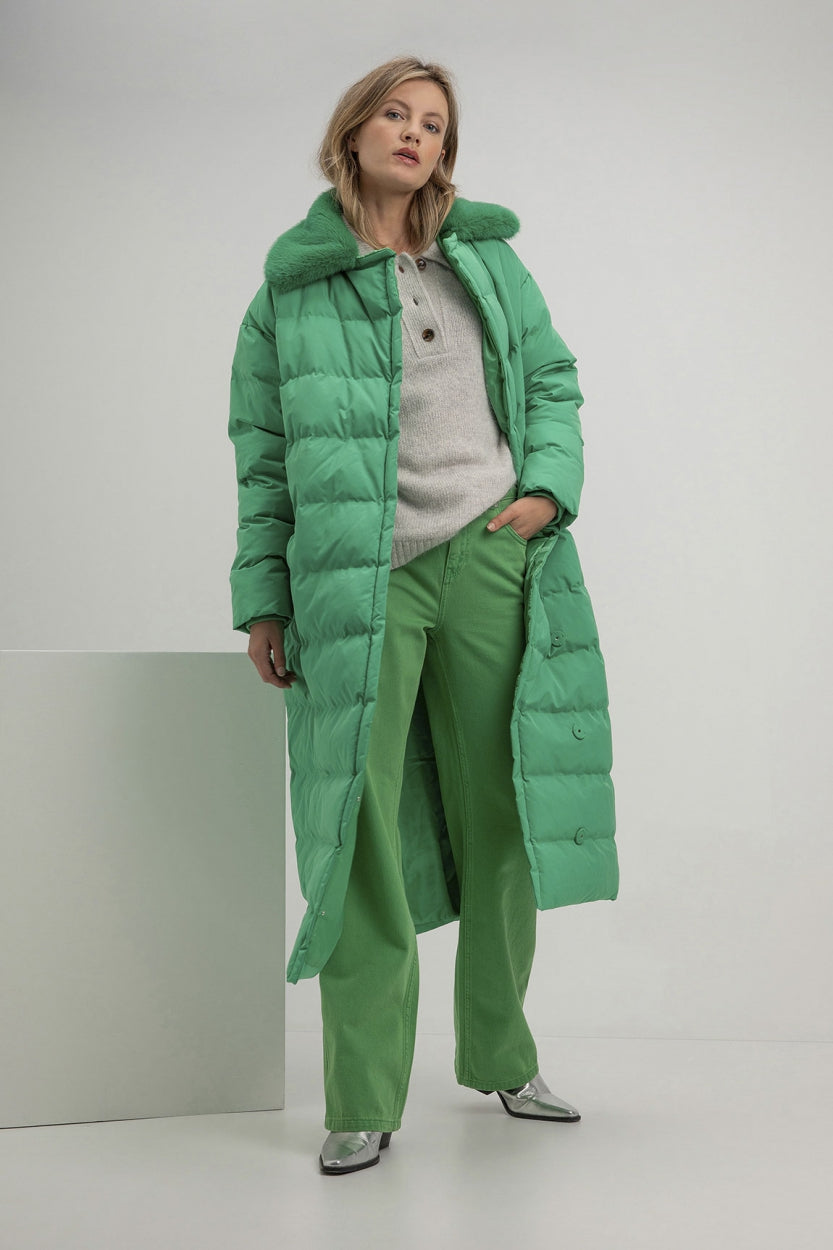 Suze coat | Parrot Green