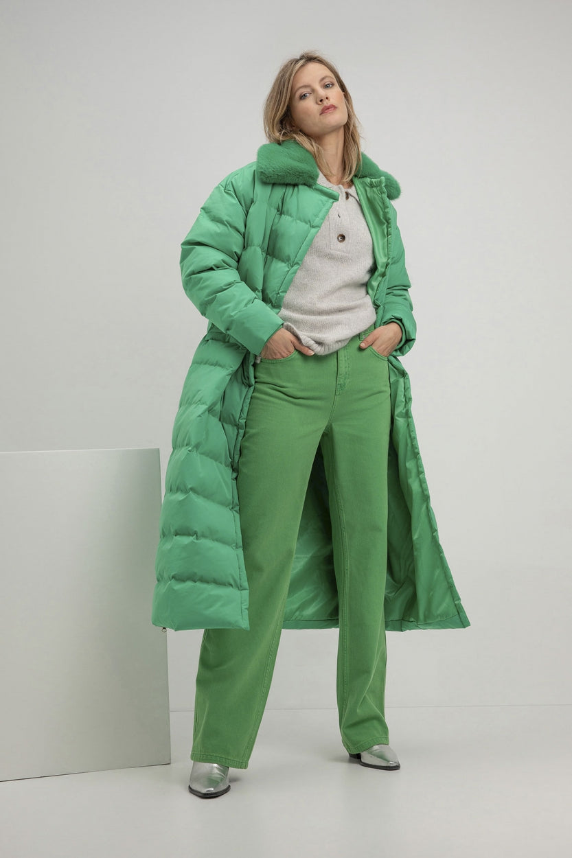 Suze coat | Parrot Green