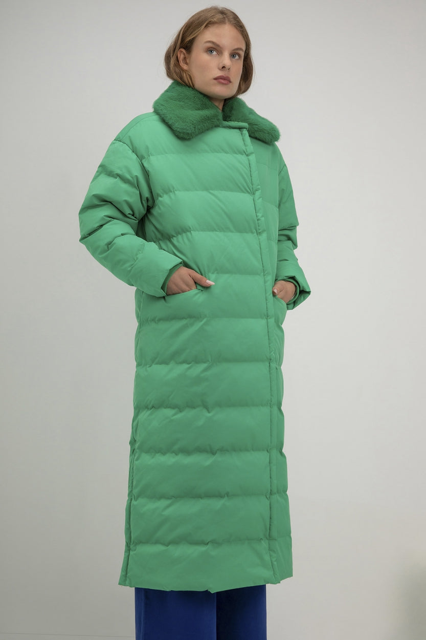 Suze coat | Parrot Green