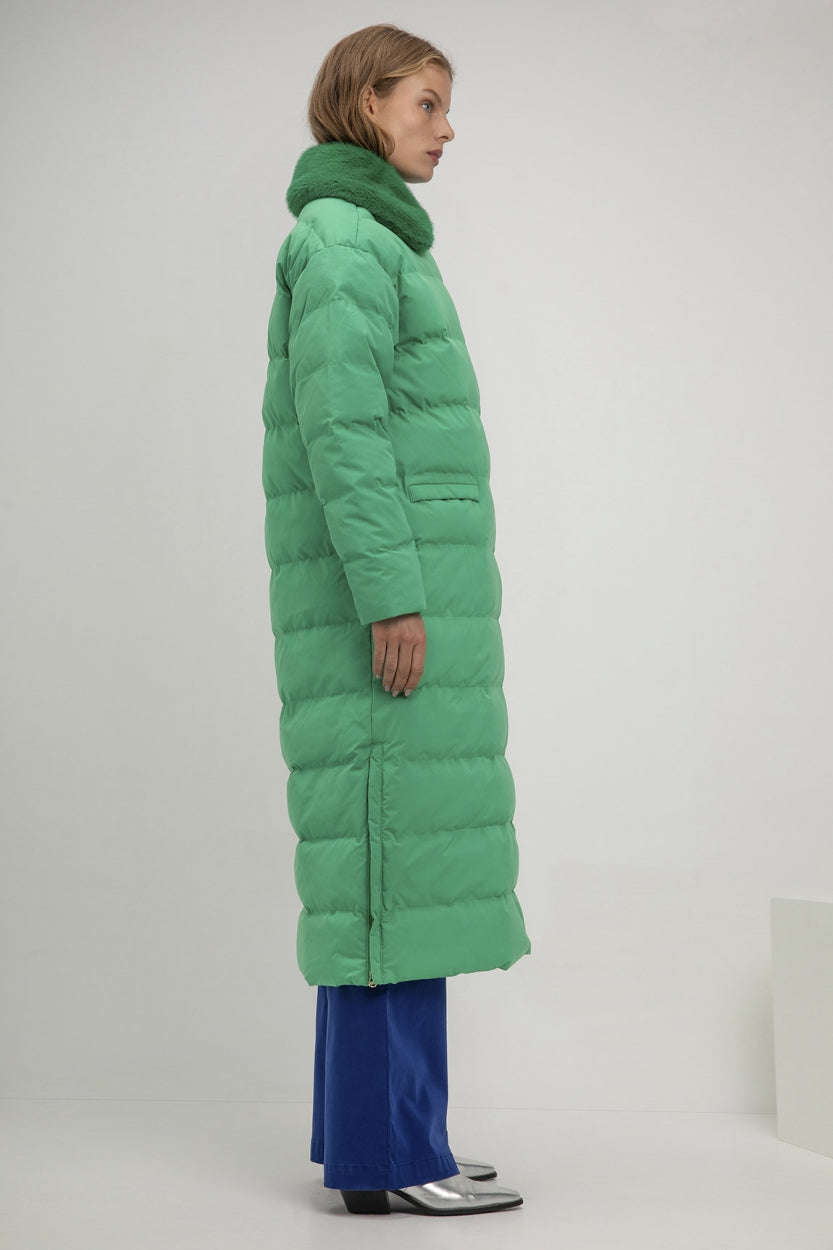 Suze coat | Parrot Green