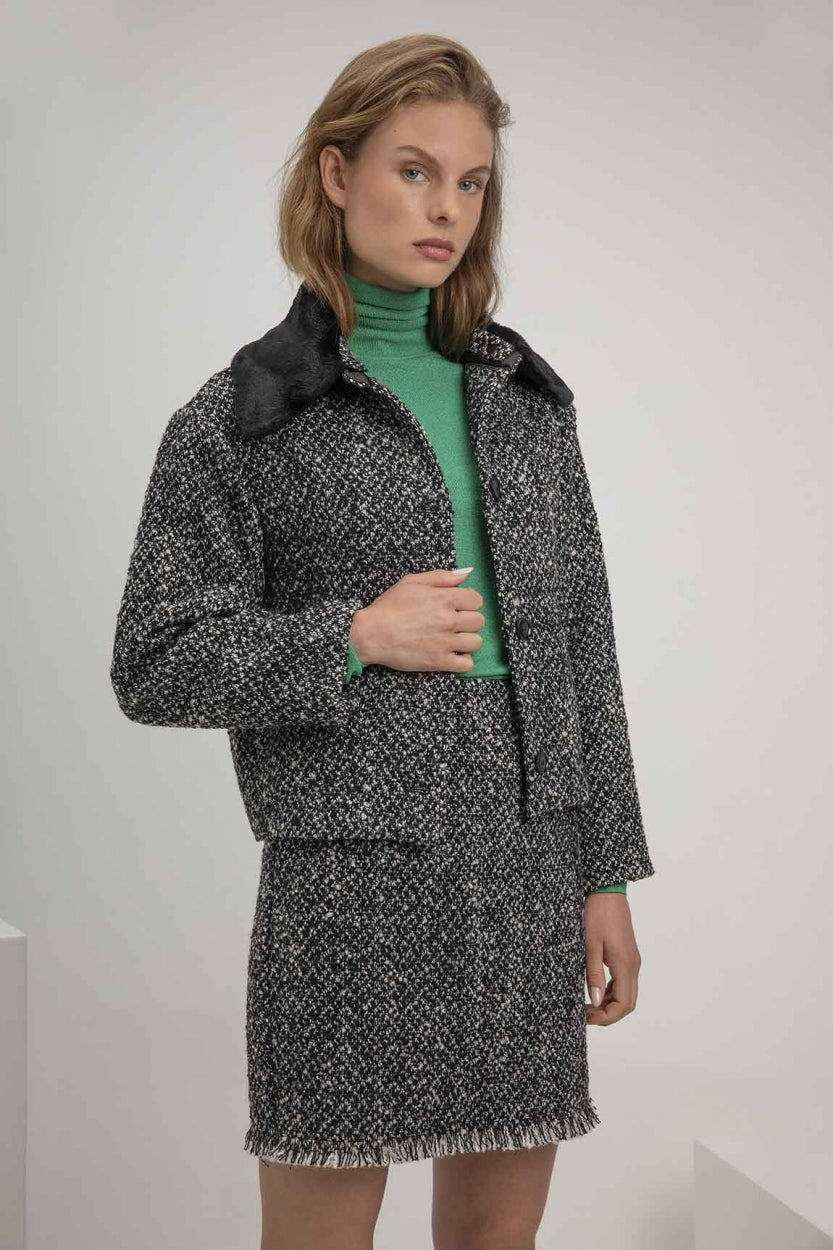 Stephanie jacket | Steel Grey Melange