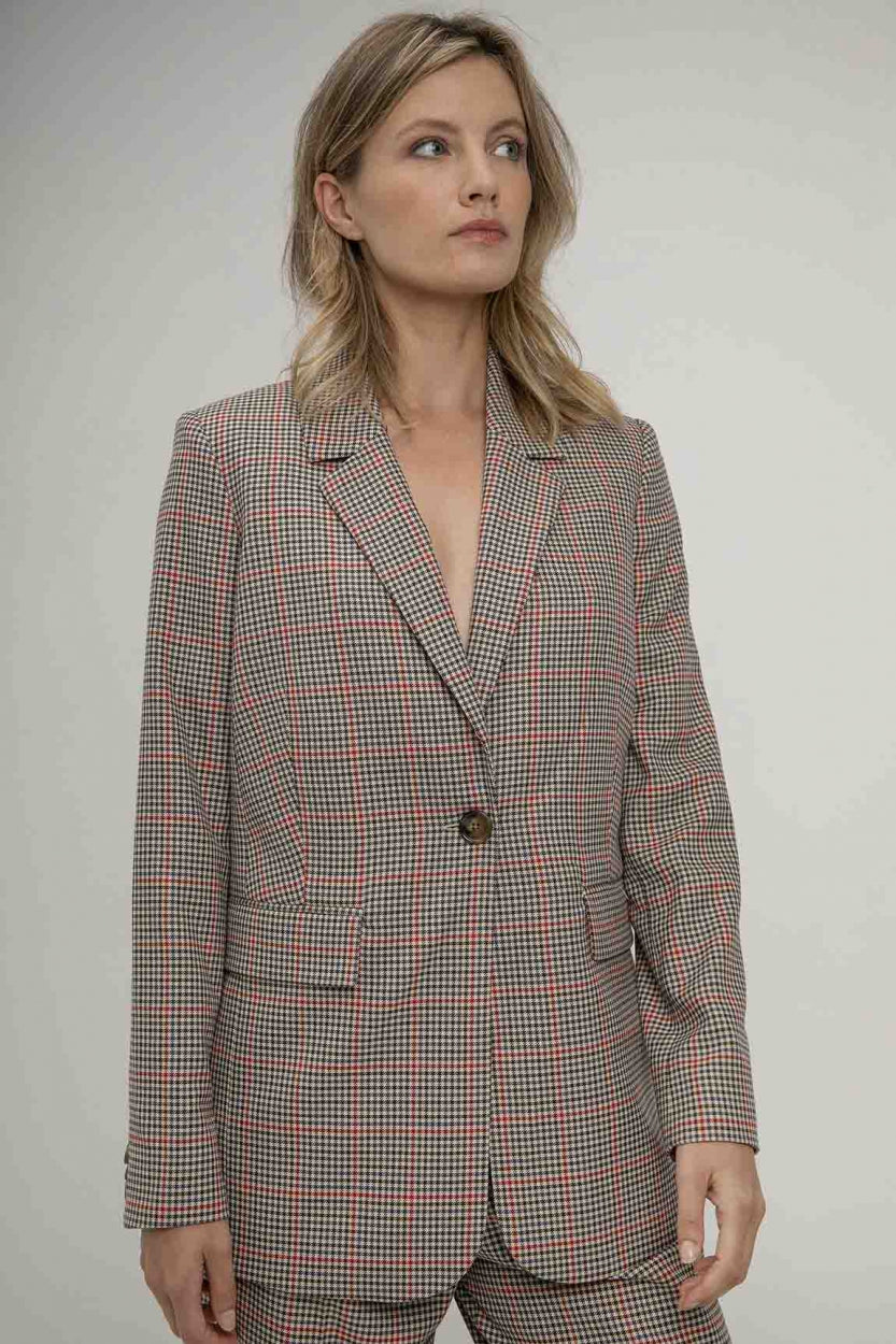 Sunny blazer | Sand check