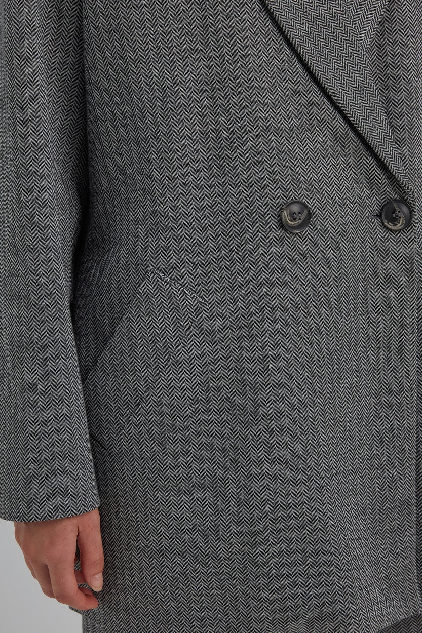 Storm blazer | Anthracite print