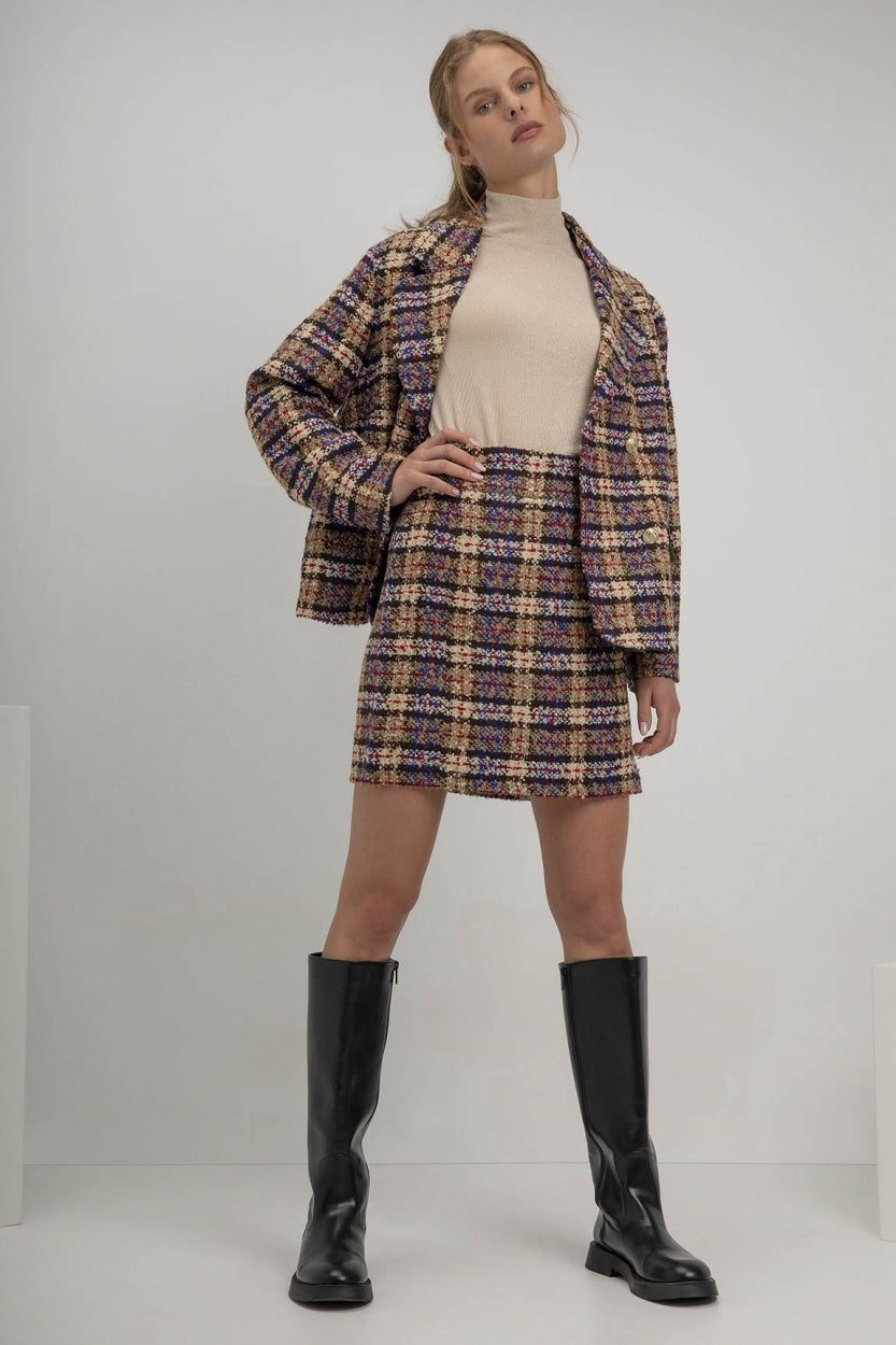 Sem Blazer | Caramel print