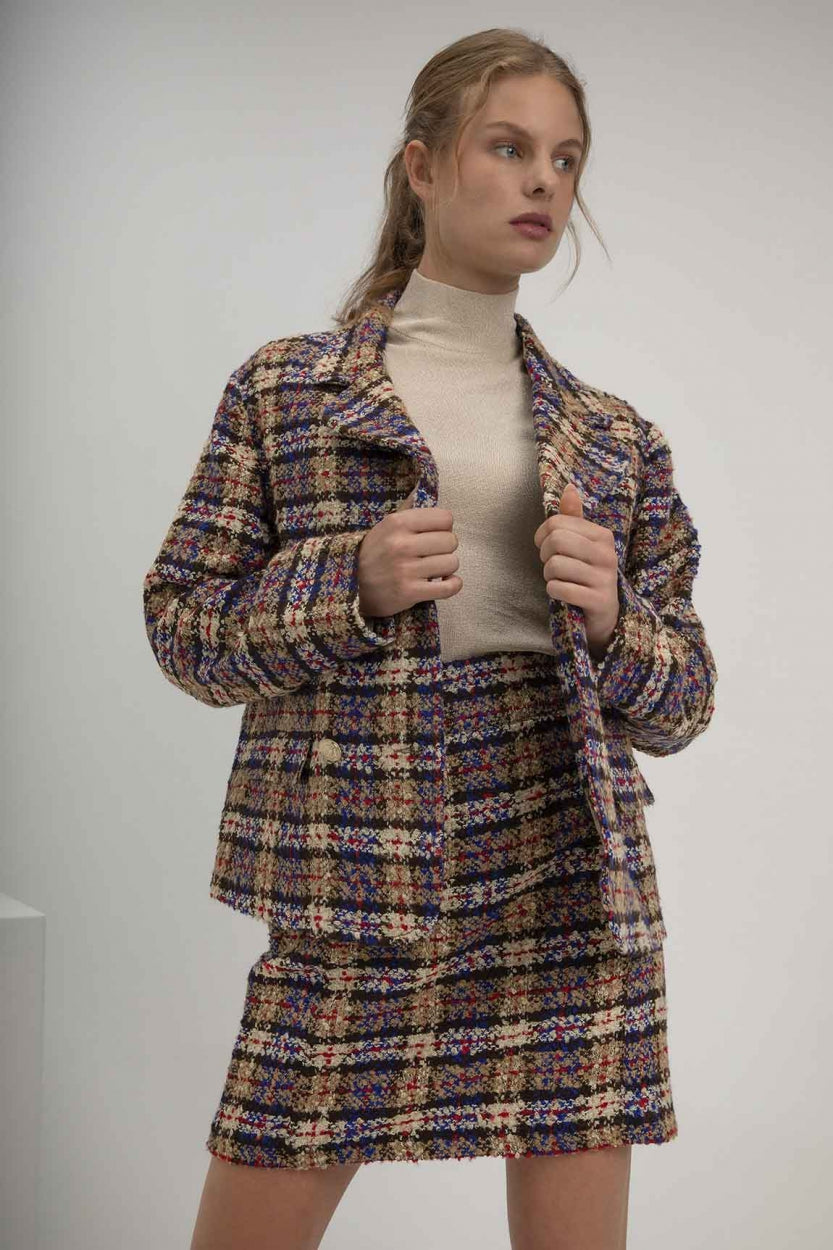 Sem Blazer | Caramel print