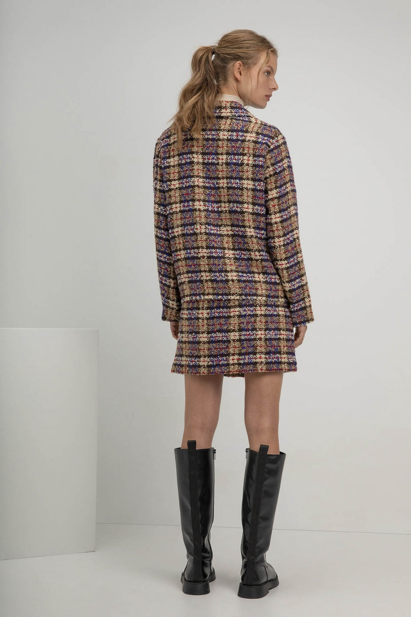 Sem Blazer | Caramel print