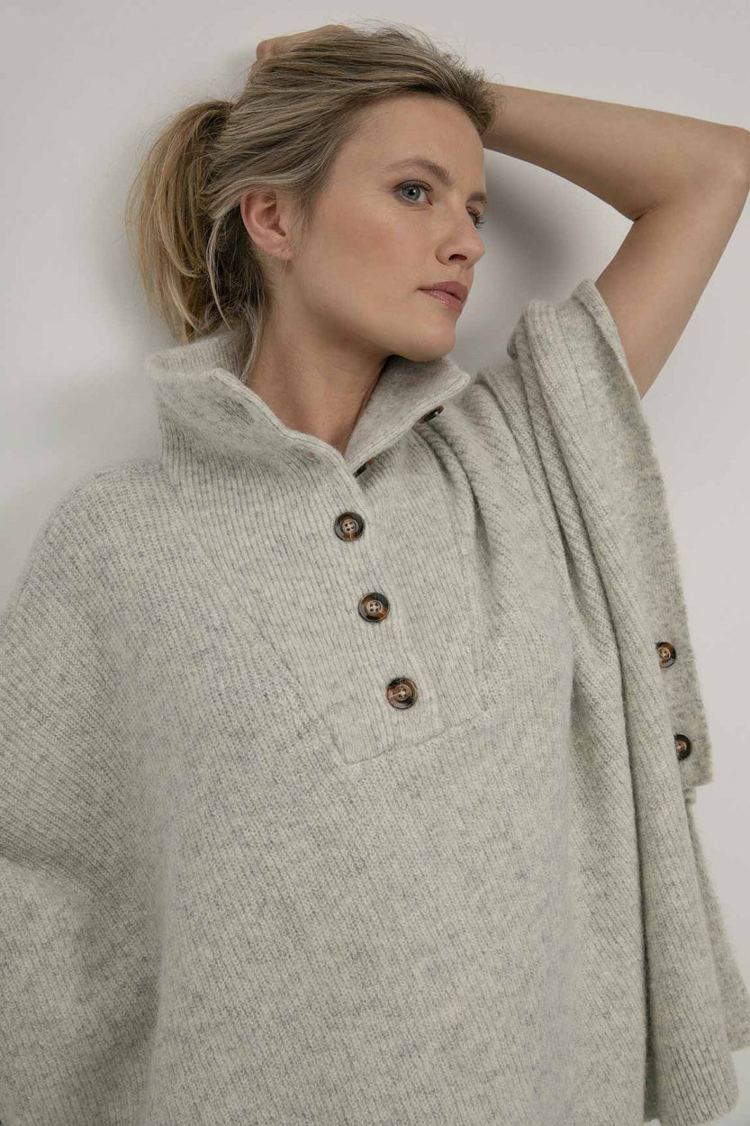 Samira poncho | Light Grey