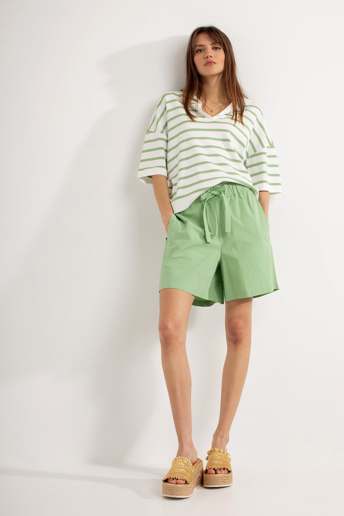 Cotton Shorts Dennis | Sea Green