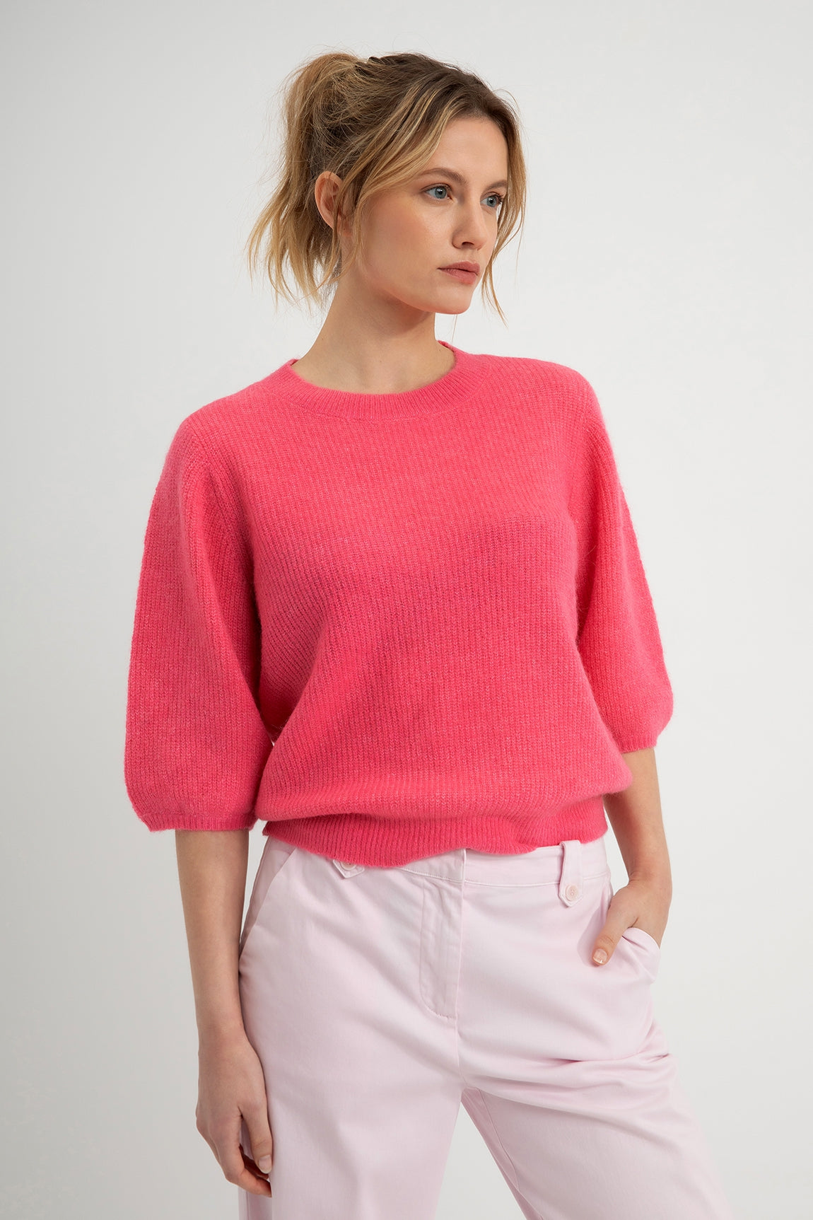 Alpaca Blend Sweater Day | Bubblegum