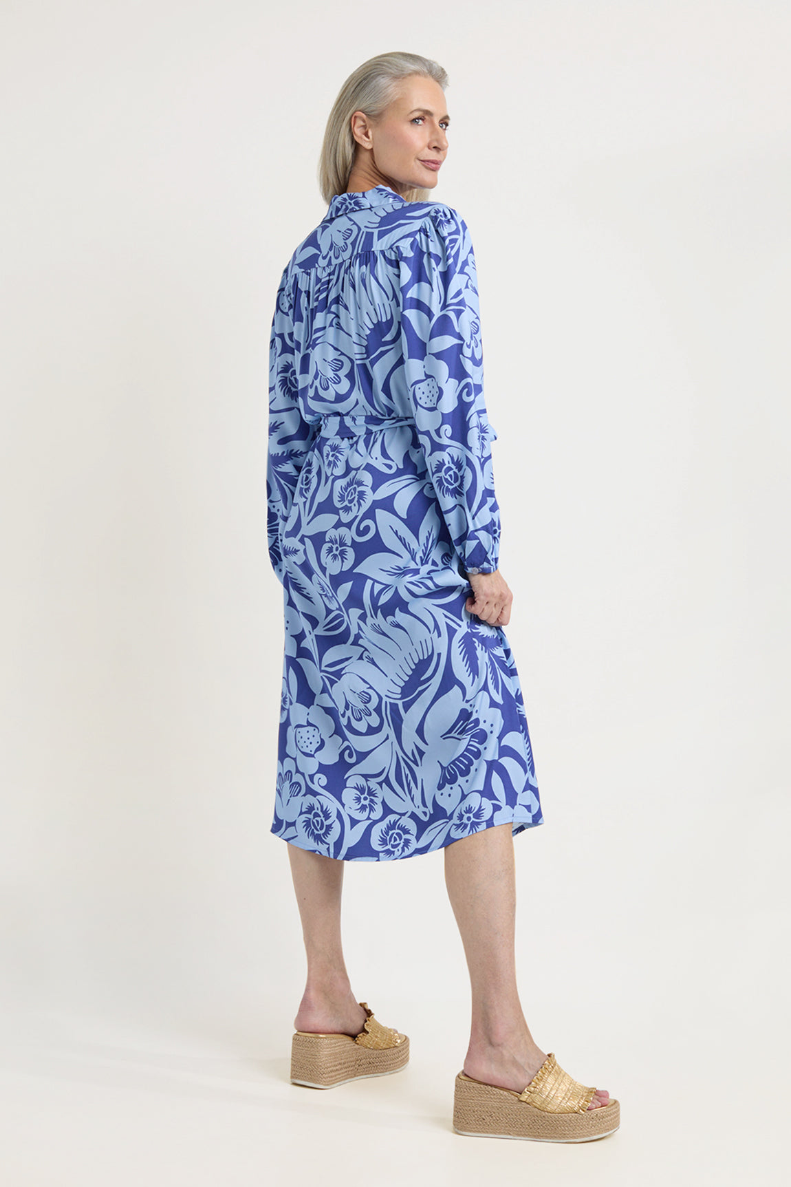 Amira dress | Ocean Blue Print