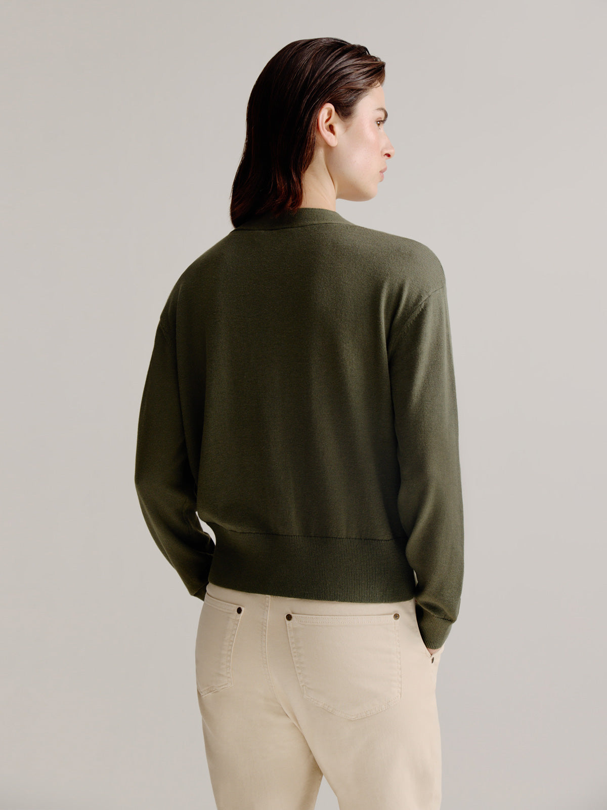 August cardigan | Pesto