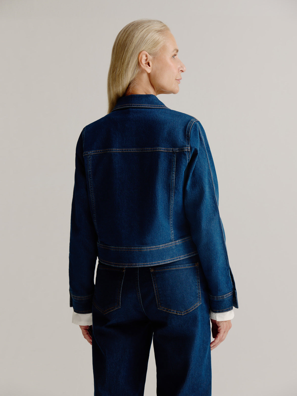 Lindy jacket | Mid Blue jeans