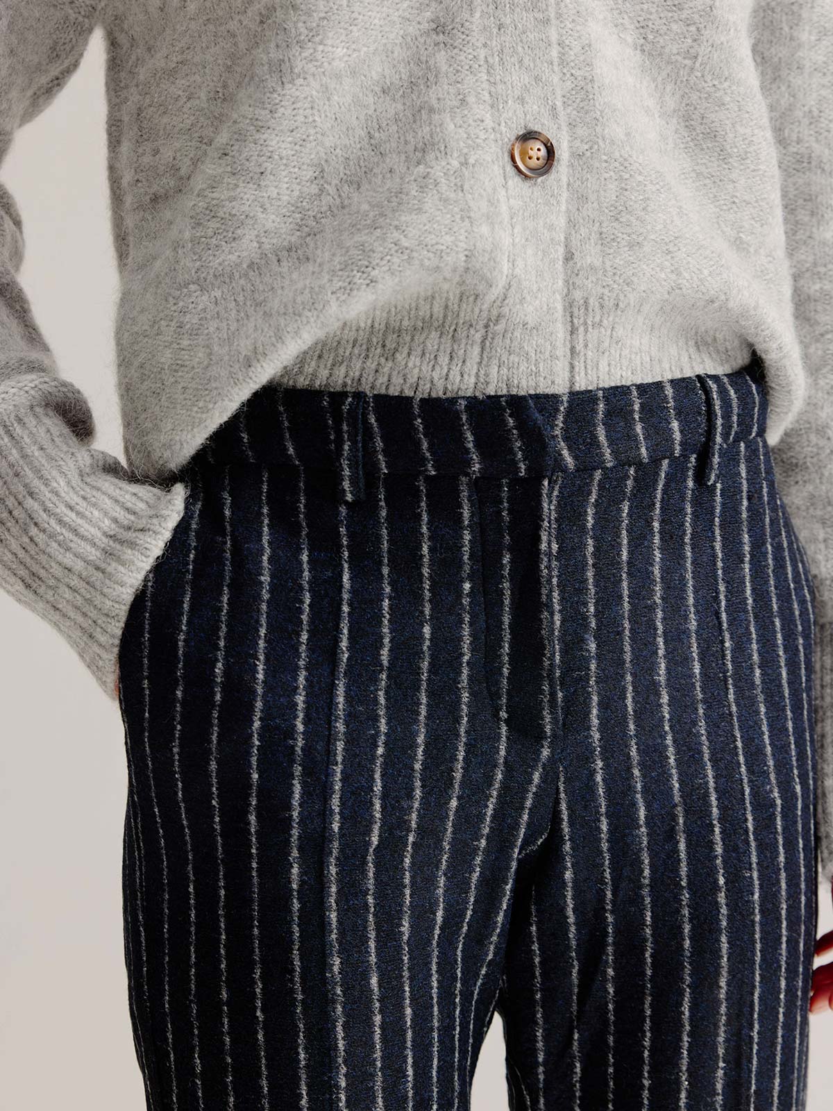 Abraham pants | Navy stripe