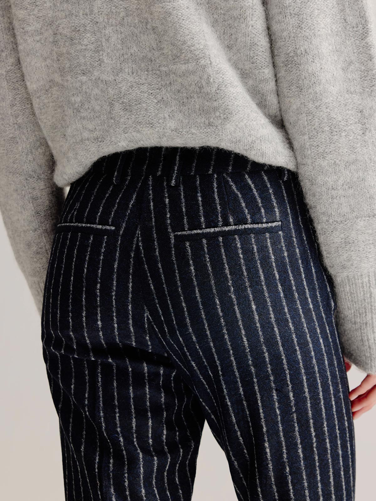 Abraham pants | Navy stripe