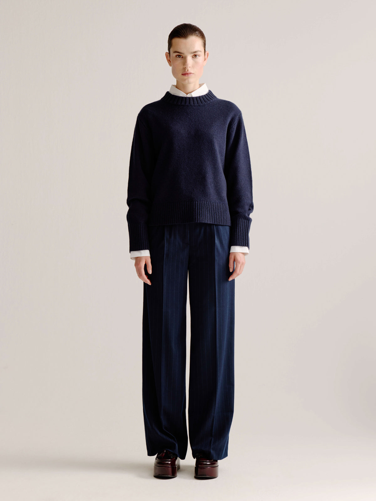 Livia pants | Navy stripe