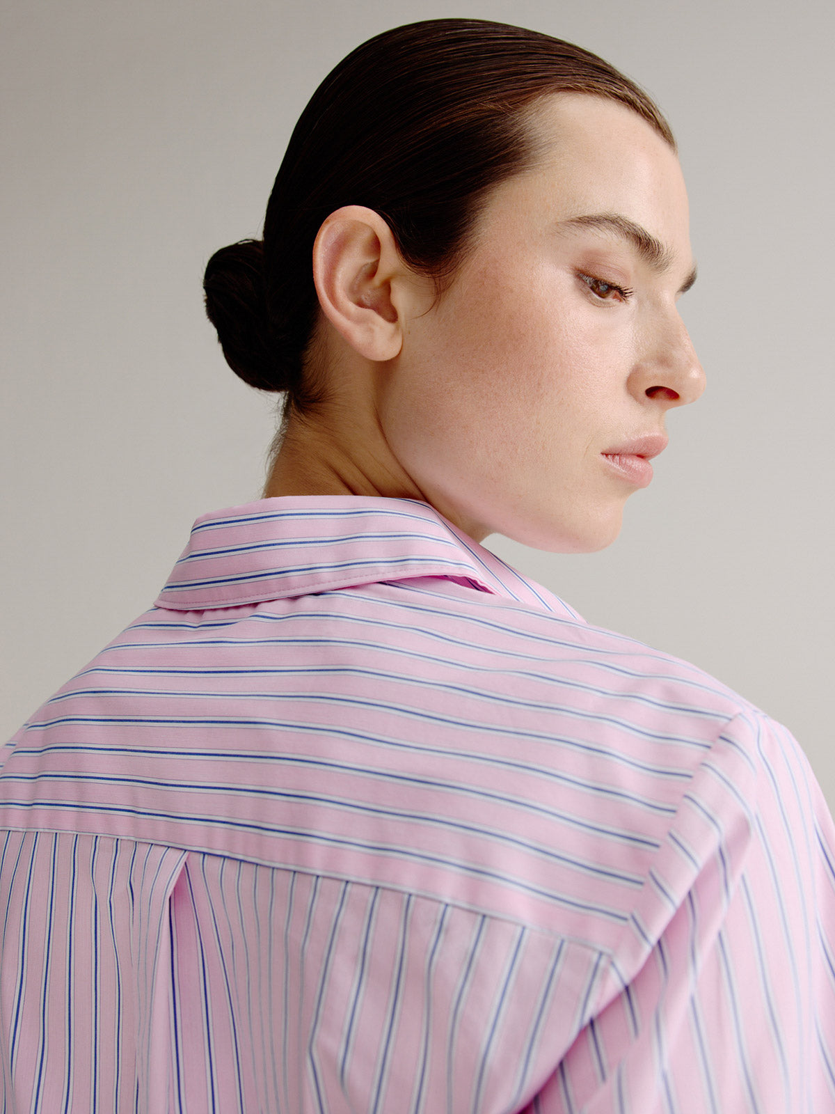 Leon blouse | Light Pink stripe