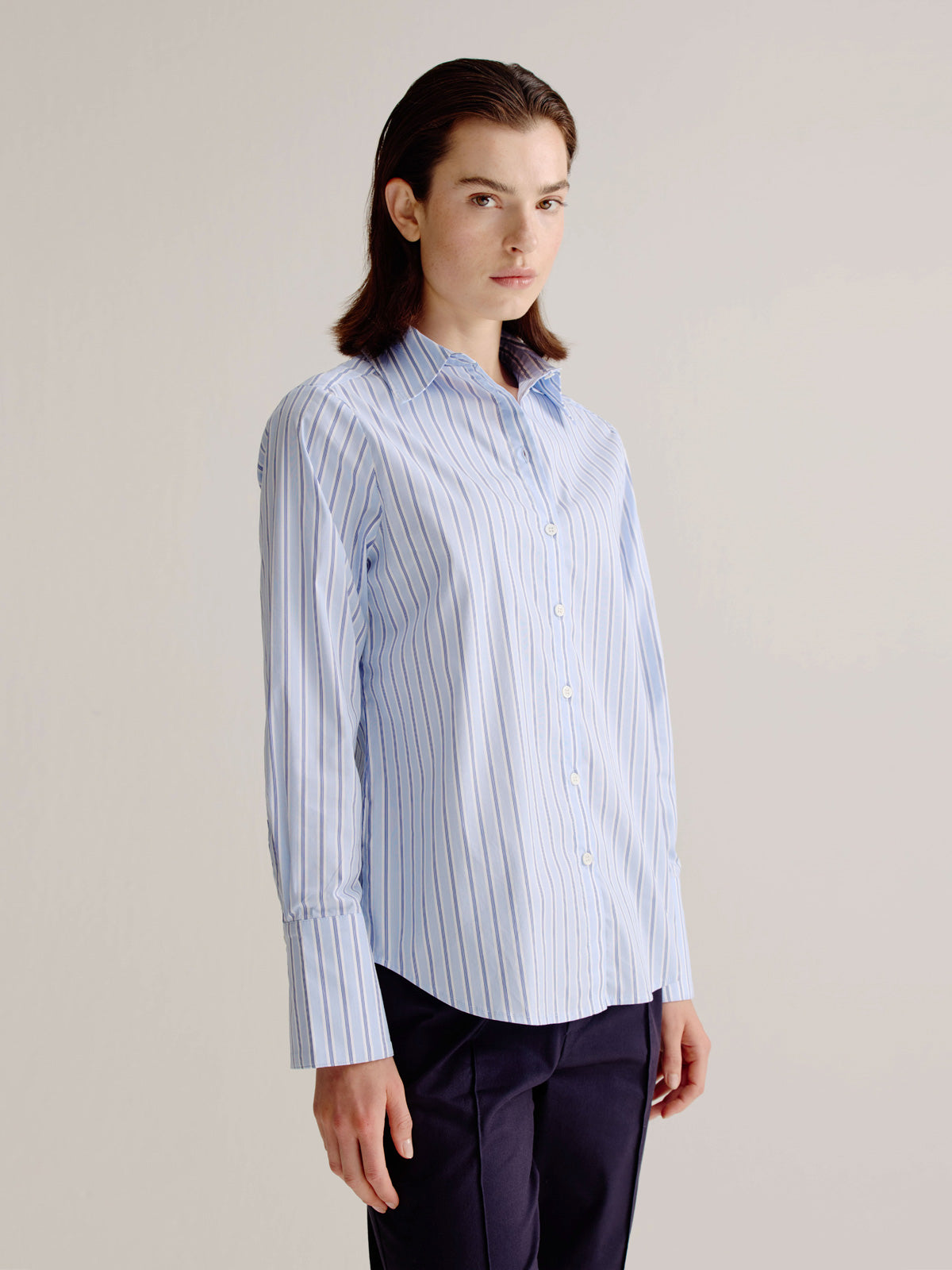 Leonora blouse | Light Blue stripe