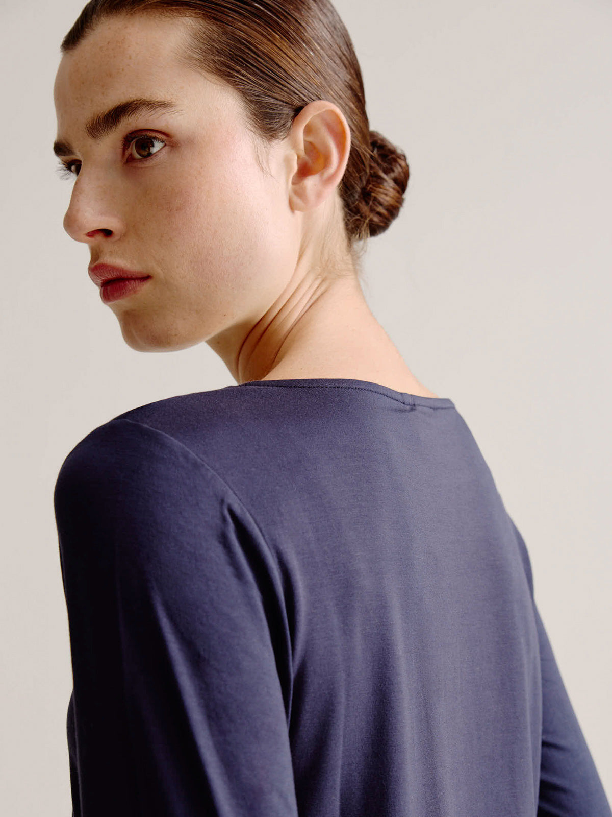 Aline t-shirt solid | Navy