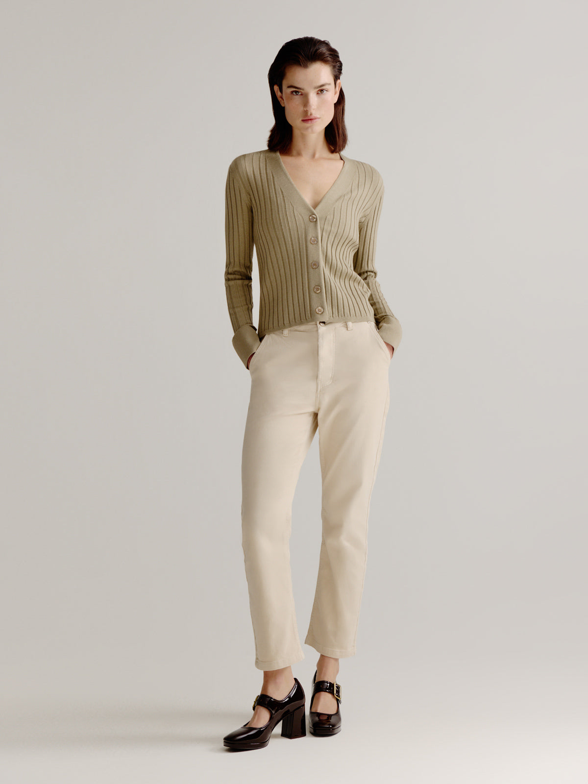 Lieve cardigan | Light Khaki
