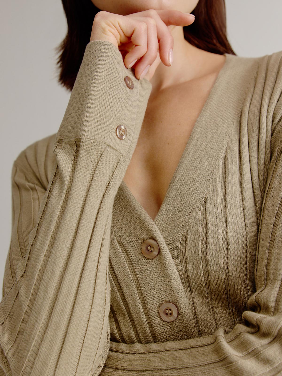 Lieve cardigan | Light Khaki