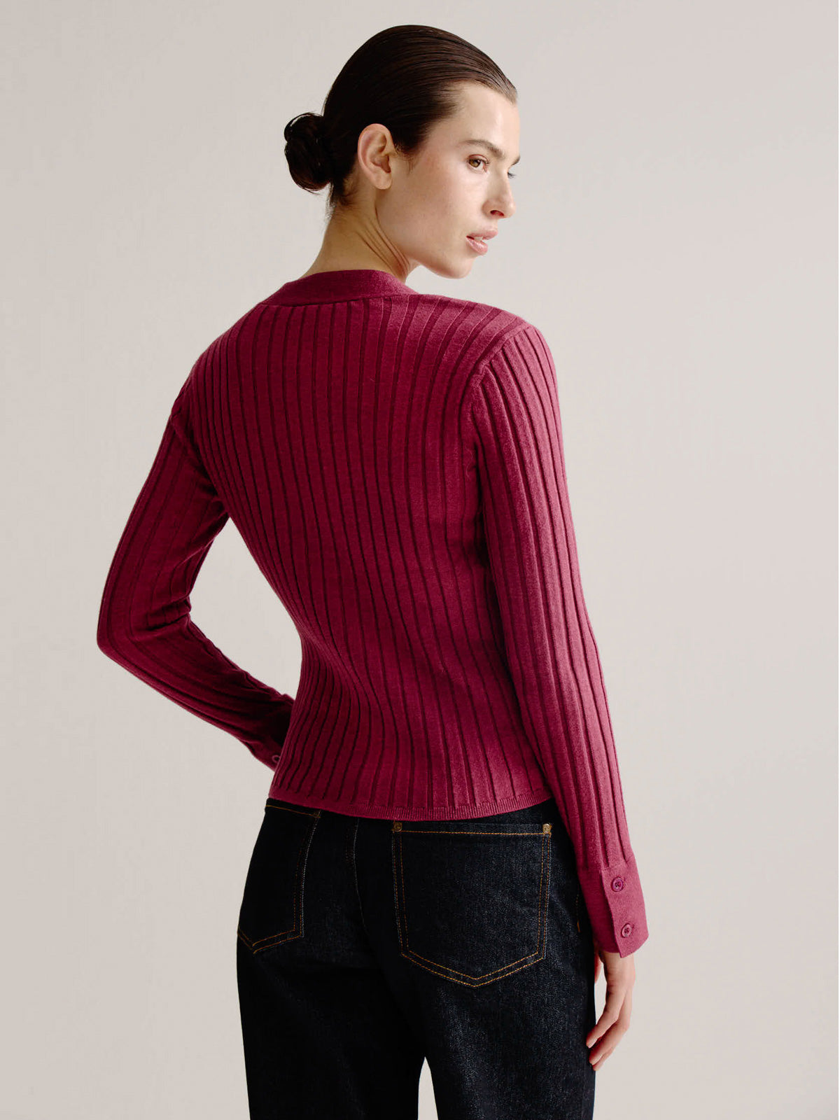 Lieve cardigan | Bordeaux