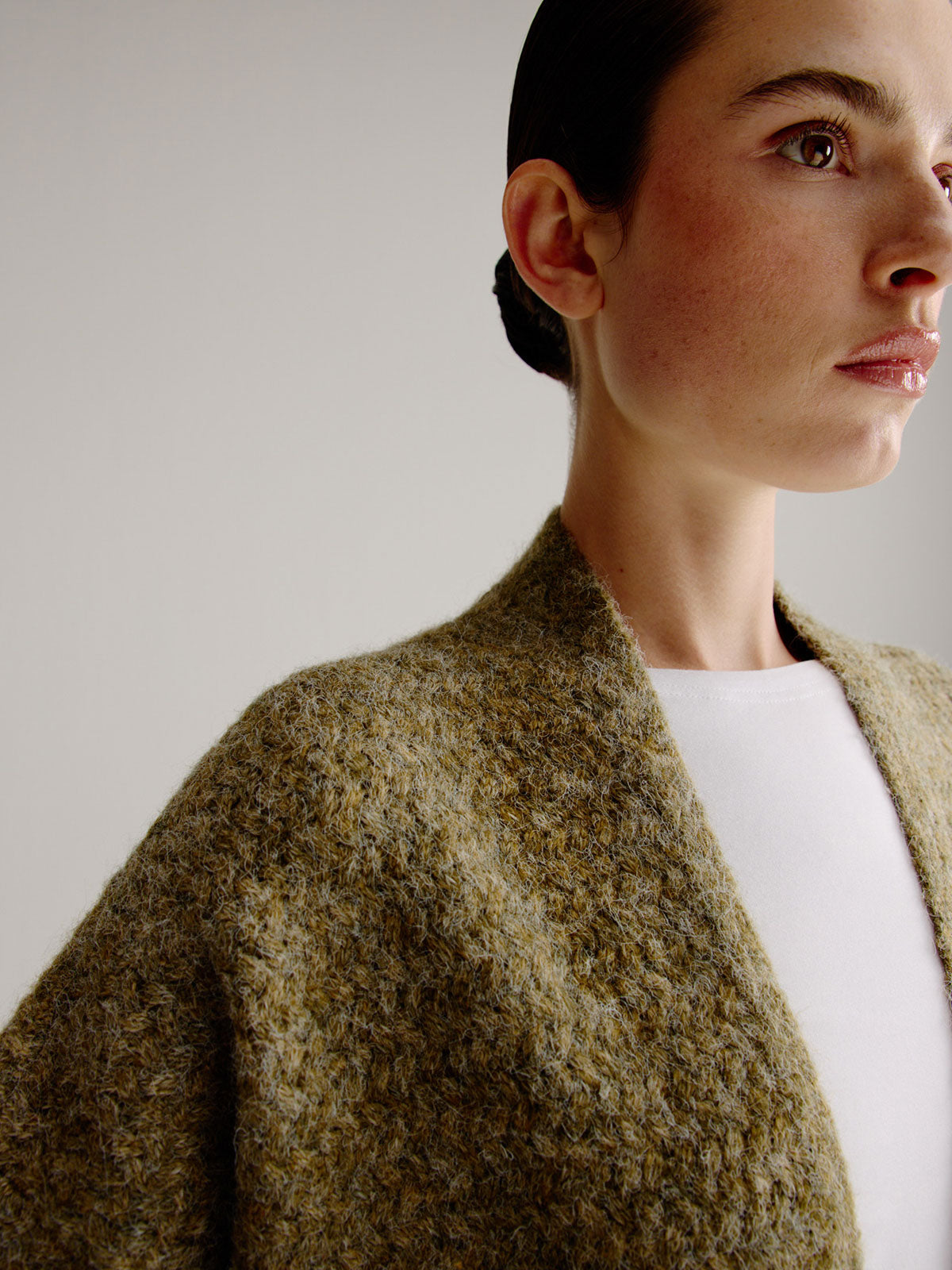 Lies cardigan | Moss Green Melange