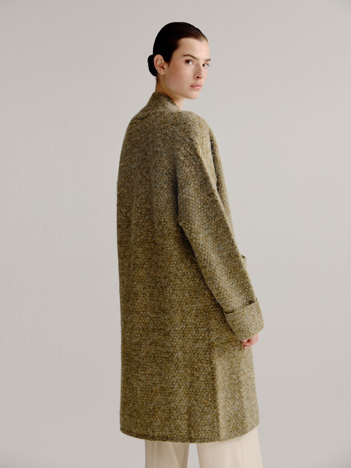 Lies cardigan | Moss Green Melange