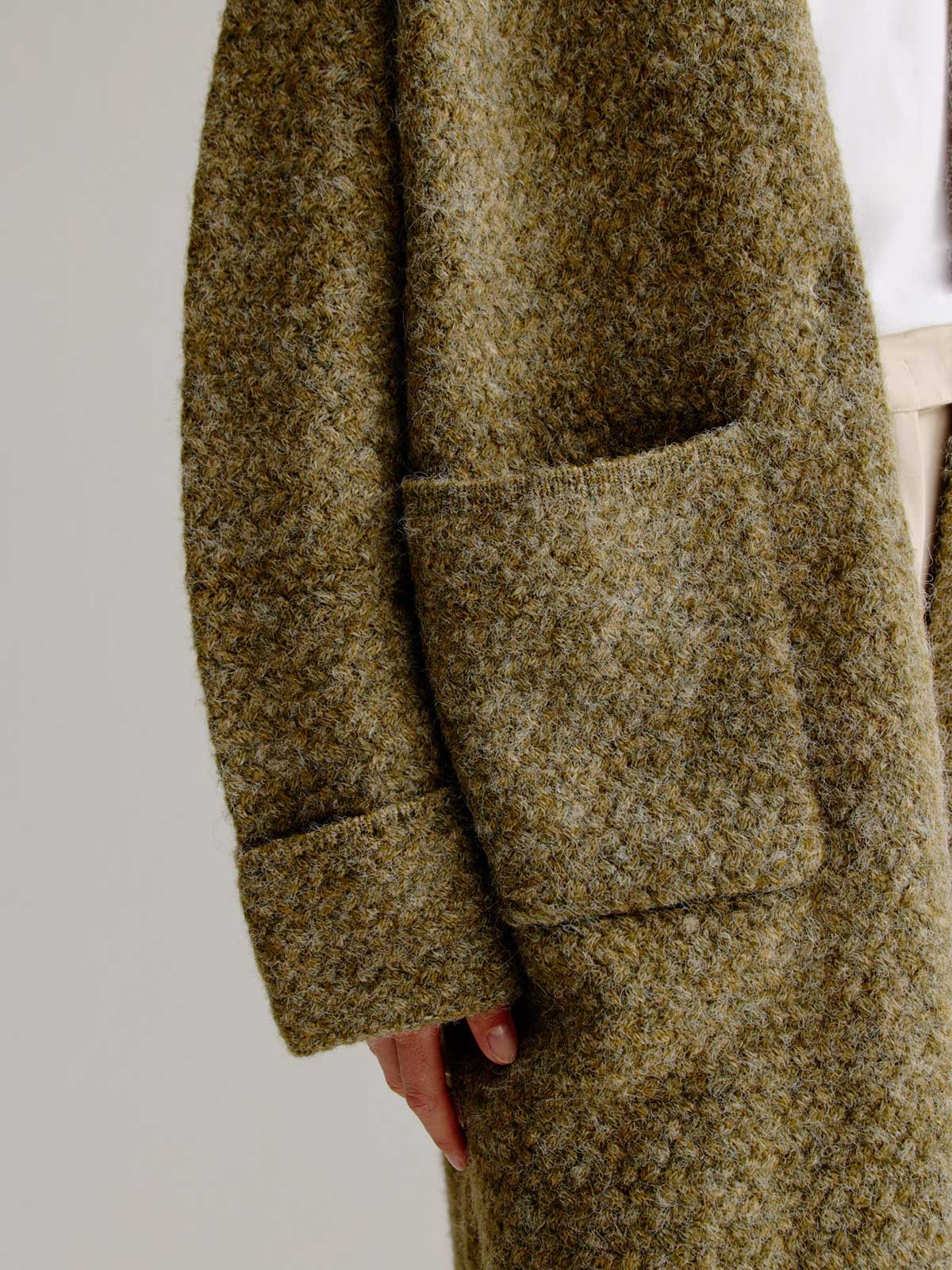 Lies cardigan | Moss Green Melange