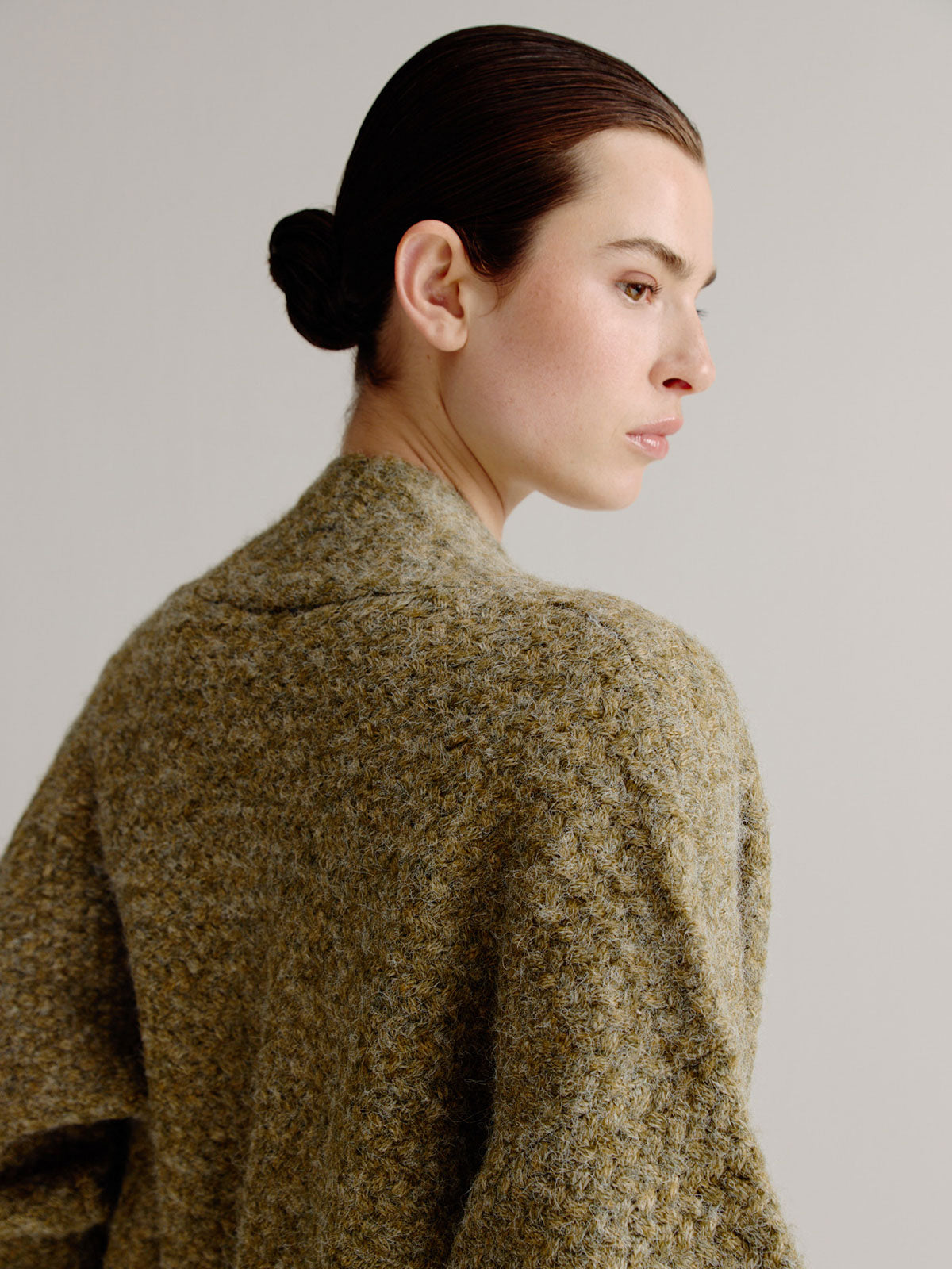 Lies cardigan | Moss Green Melange