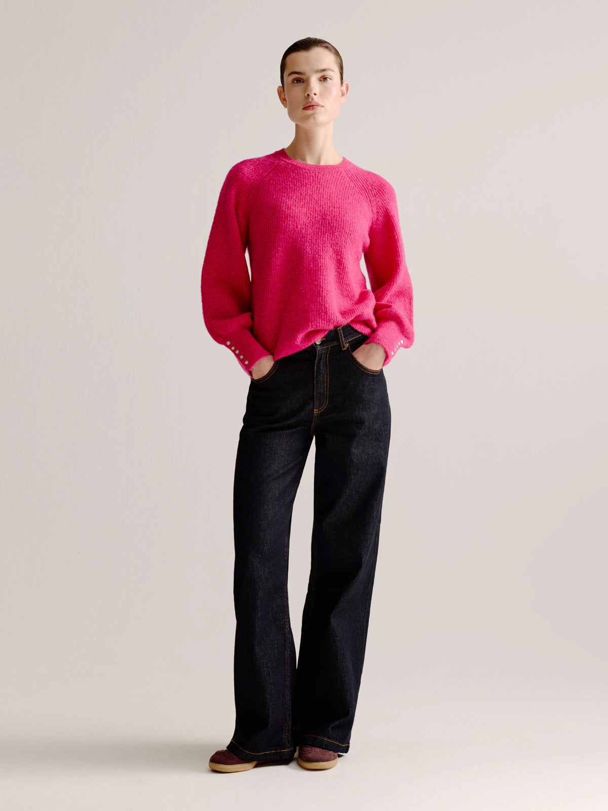Lotje sweater | Fuchsia
