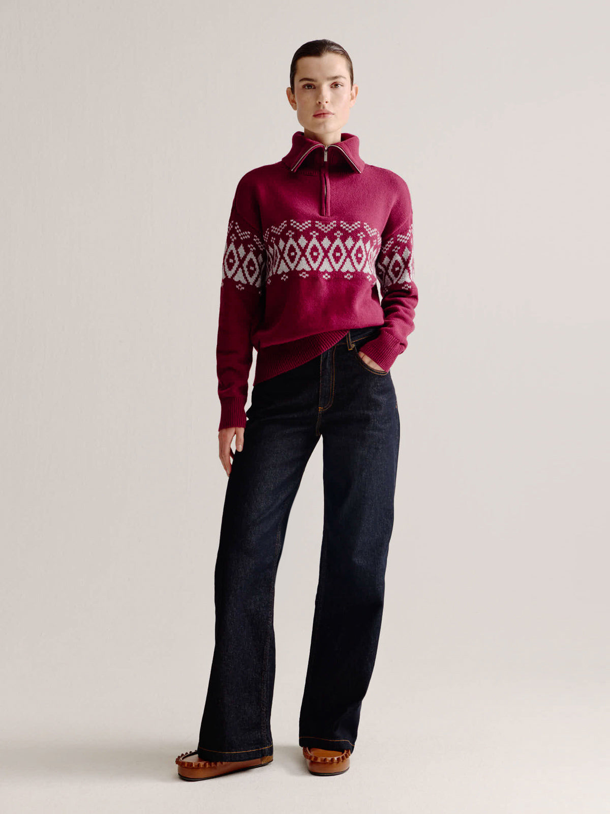 Lydia sweater | Grey print