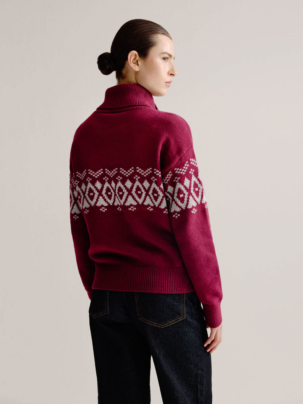 Lydia sweater | Grey print
