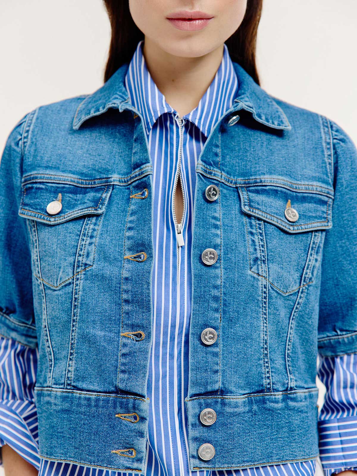 Baran jacket | Mid Blue jeans