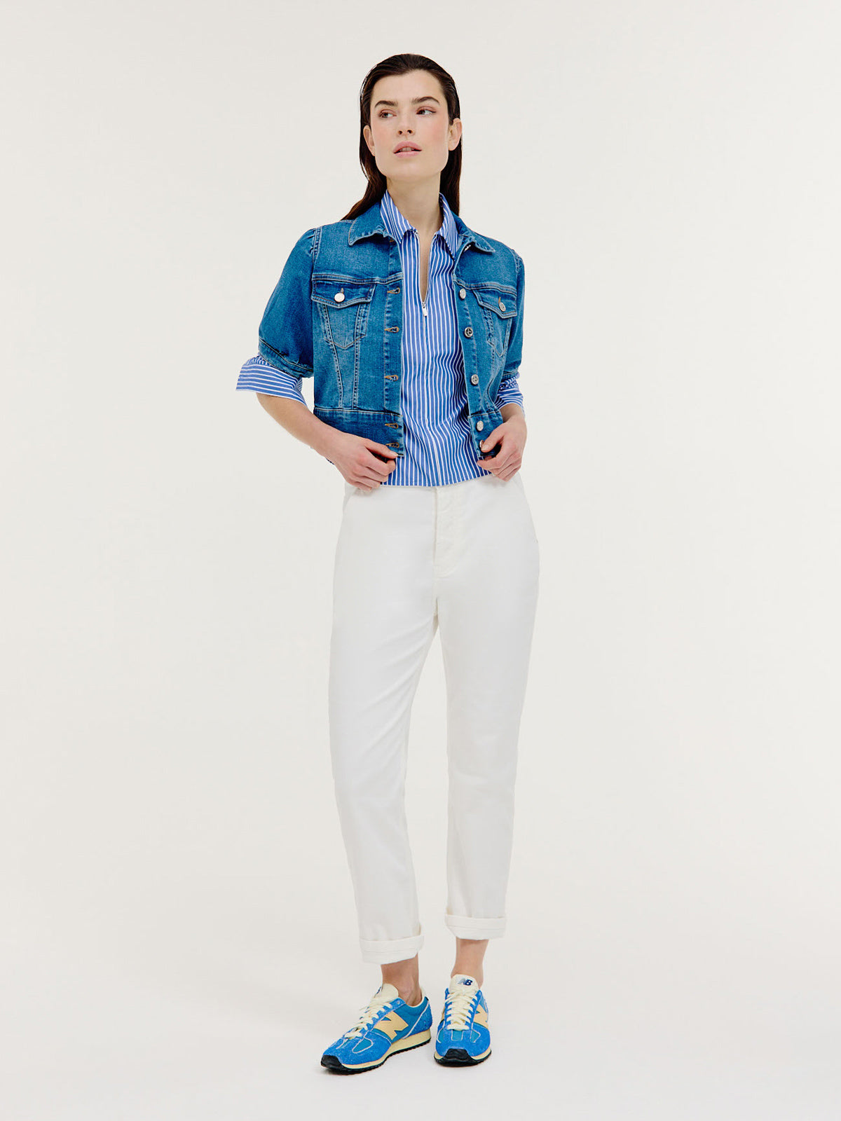 Baran jacket | Mid Blue jeans