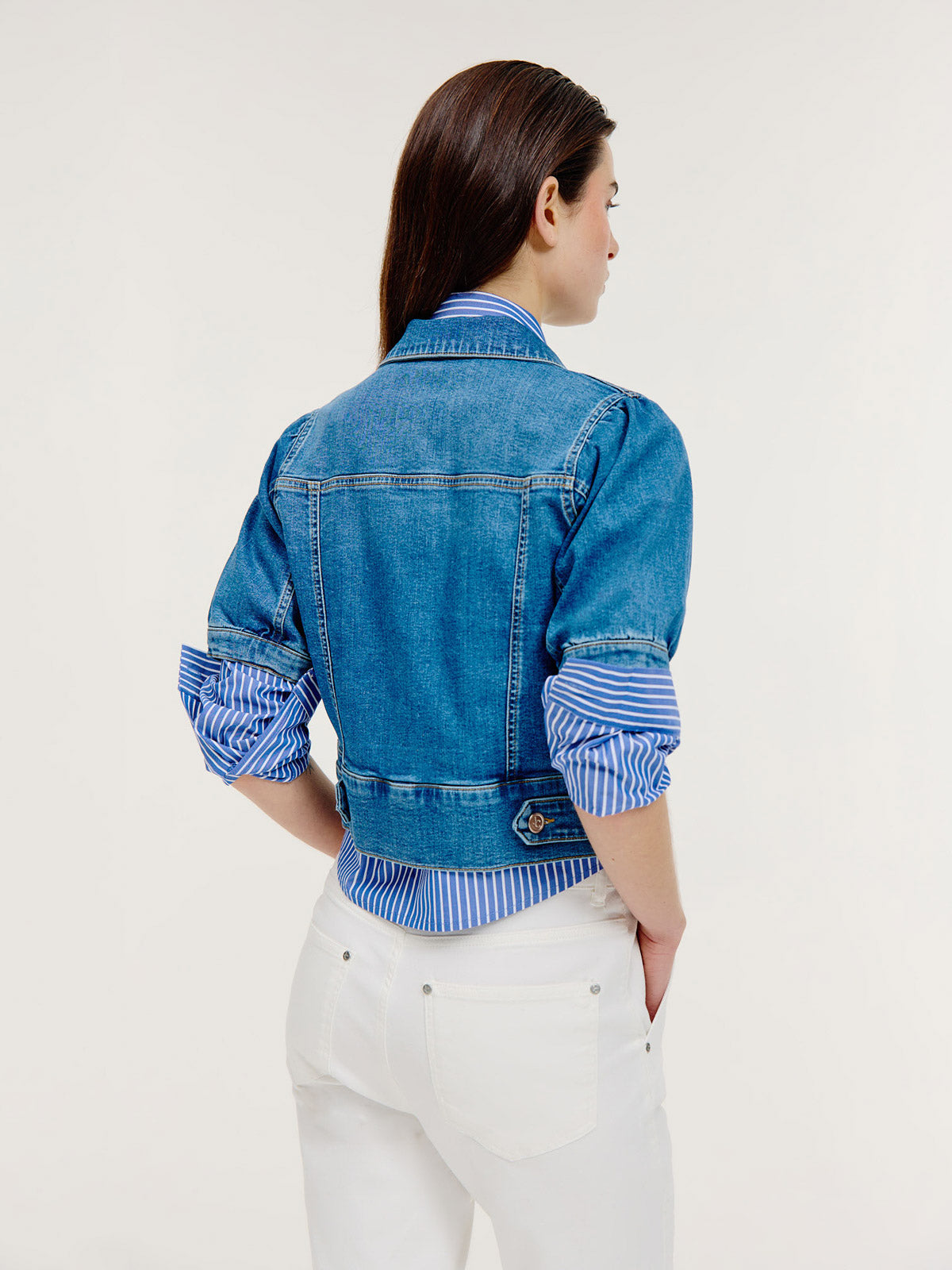 Baran jacket | Mid Blue jeans