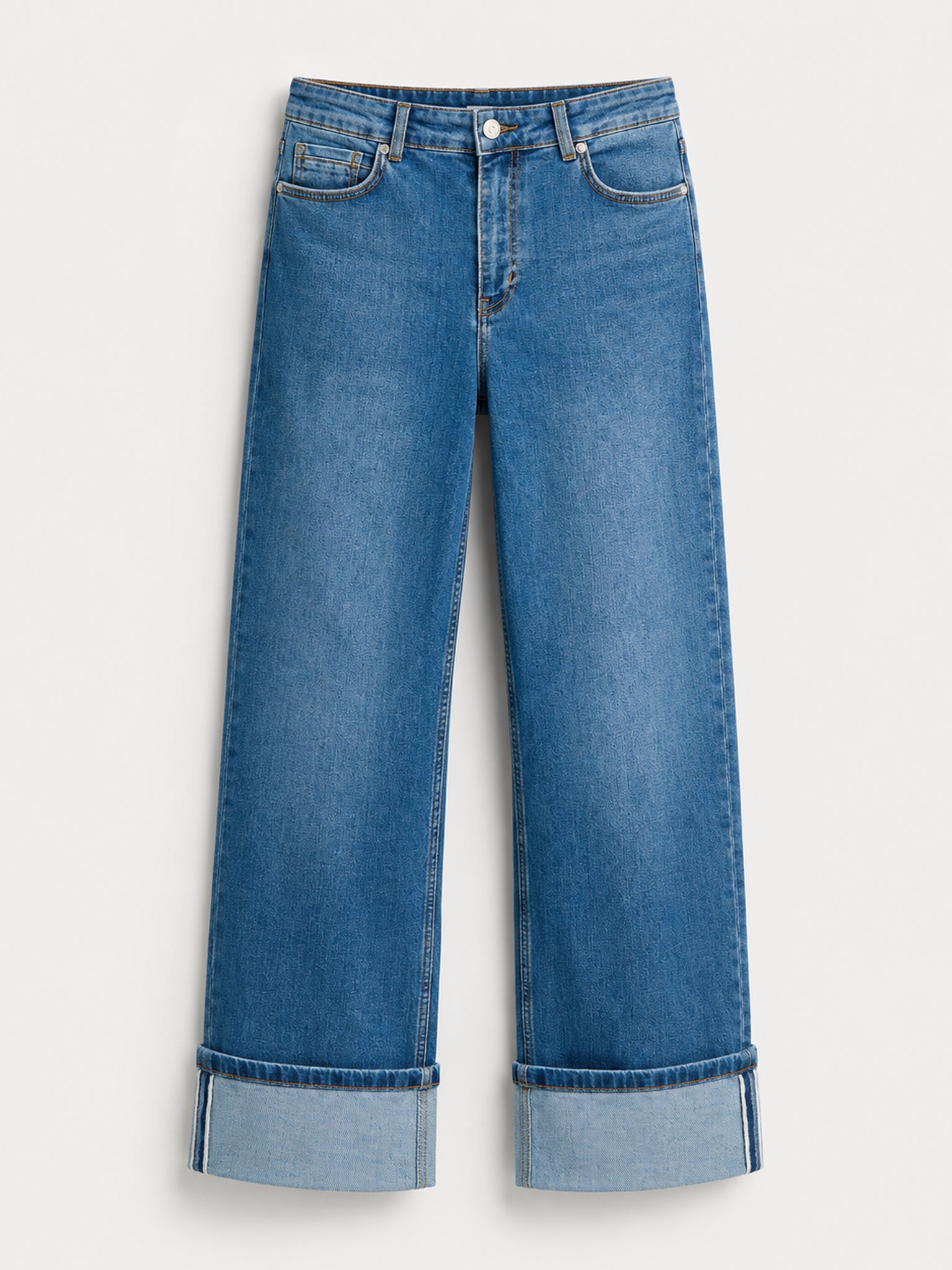 Benthe Pant | Mid Blue jeans