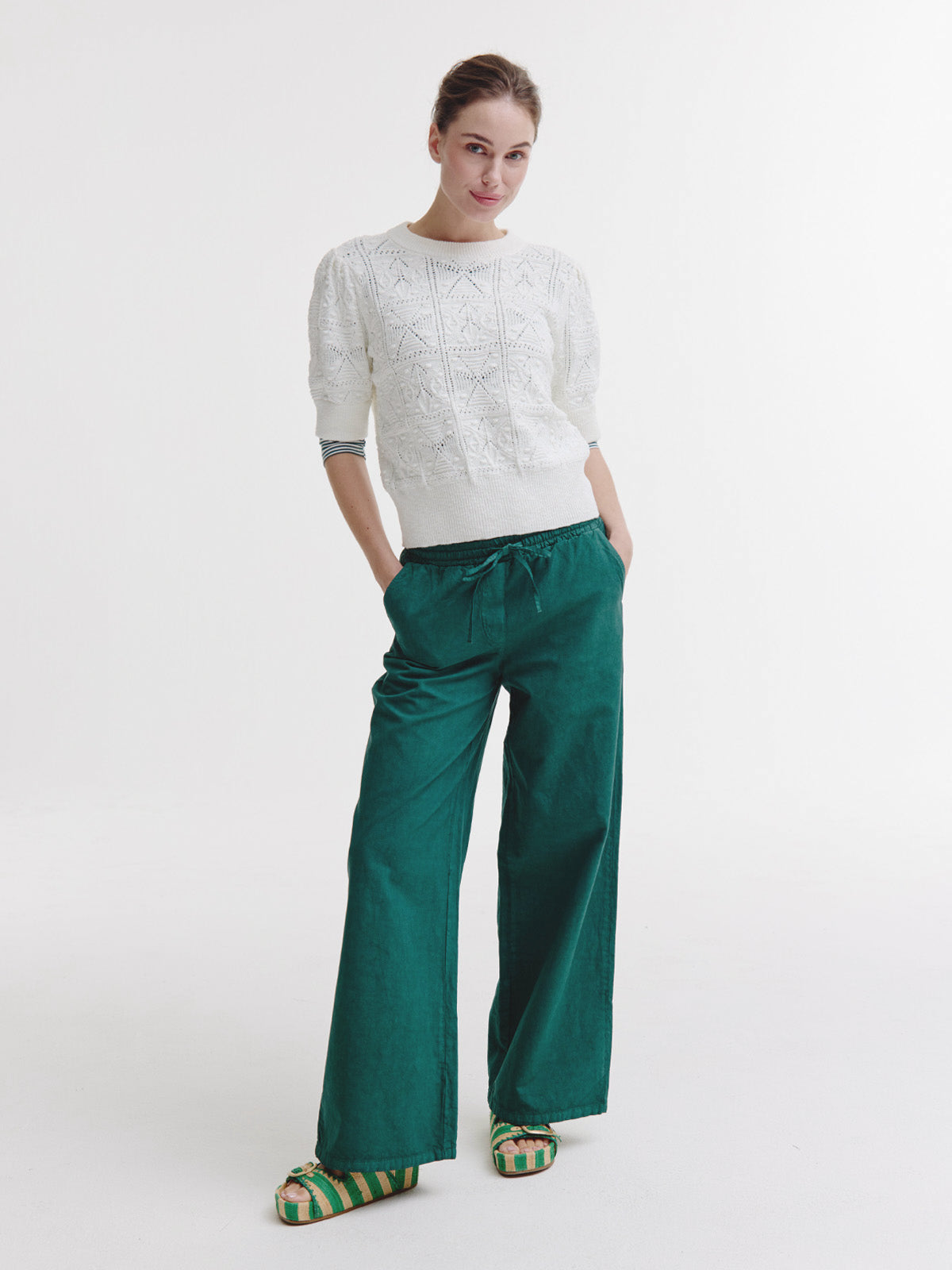 Basma Pant | Dark Green