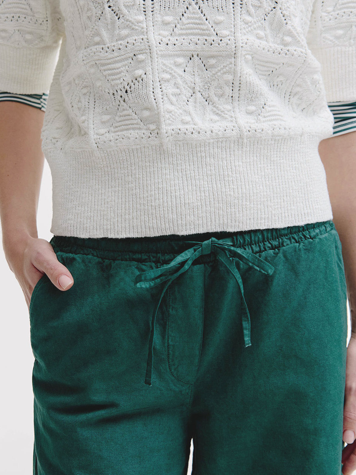 Basma Pant | Dark Green