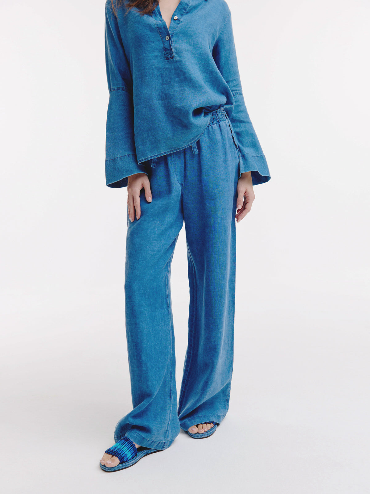 Basma Pant | Dark Indigo