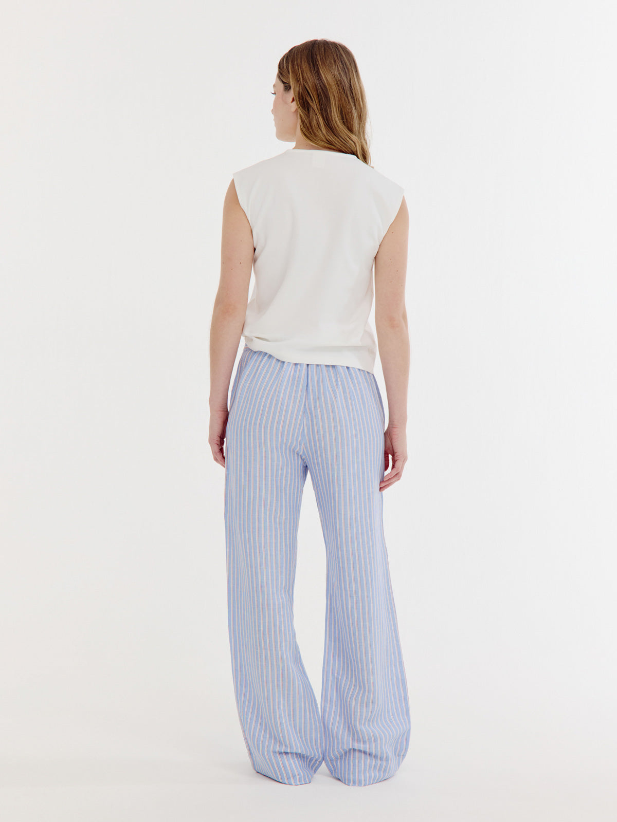 Benson Pant | Light Blue stripe