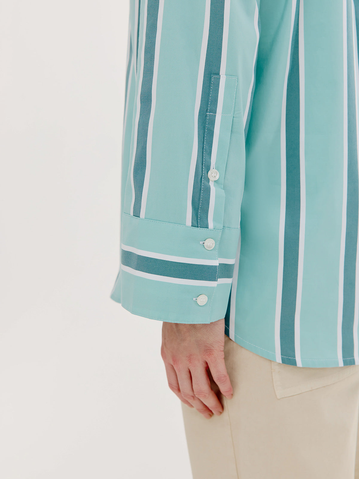 Bastian Blouse | Wasabi Green Stripe