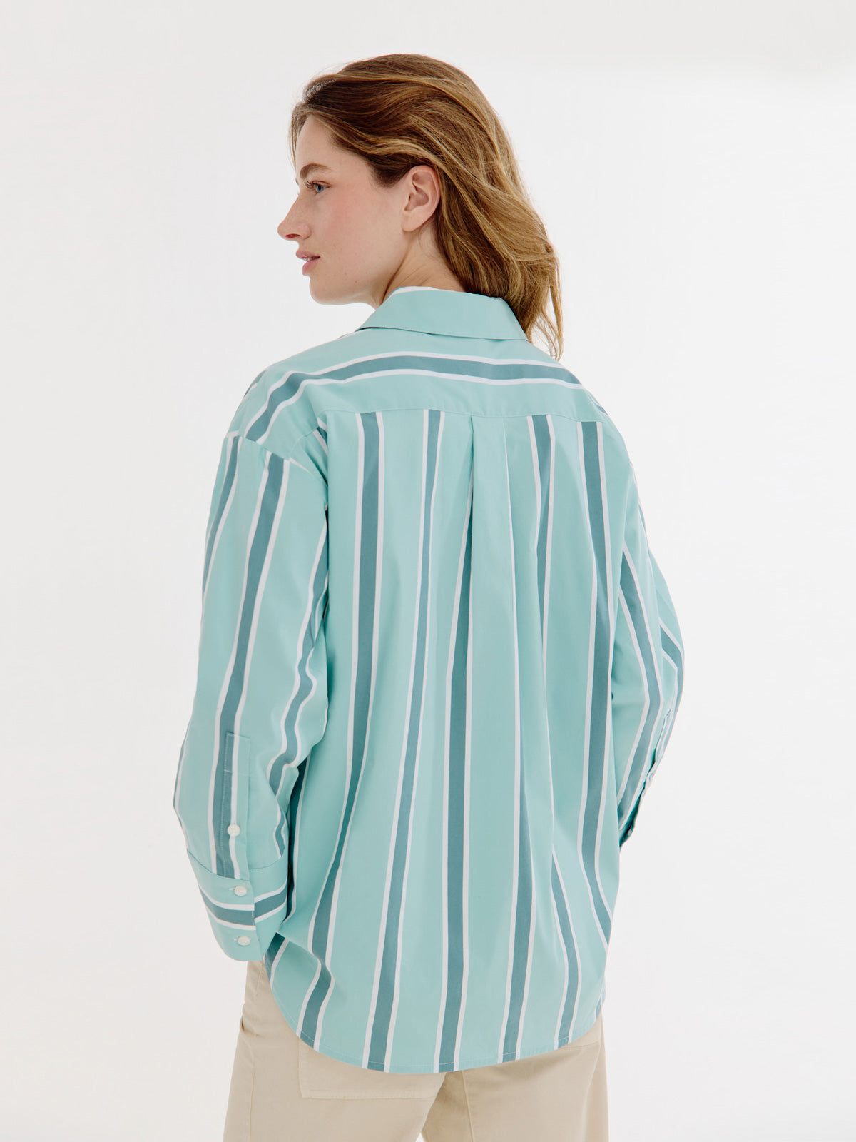 Bastian Blouse | Wasabi Green Stripe
