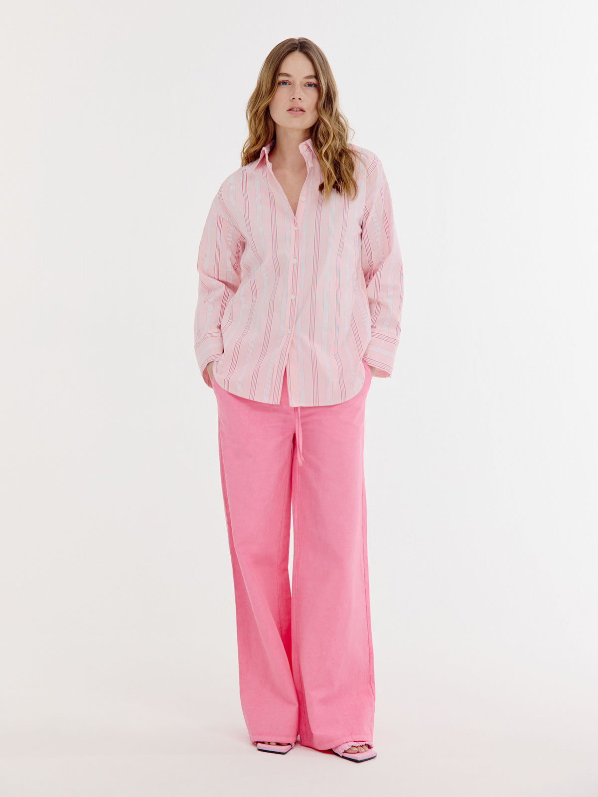 Bastian Blouse | Light Pink stripe