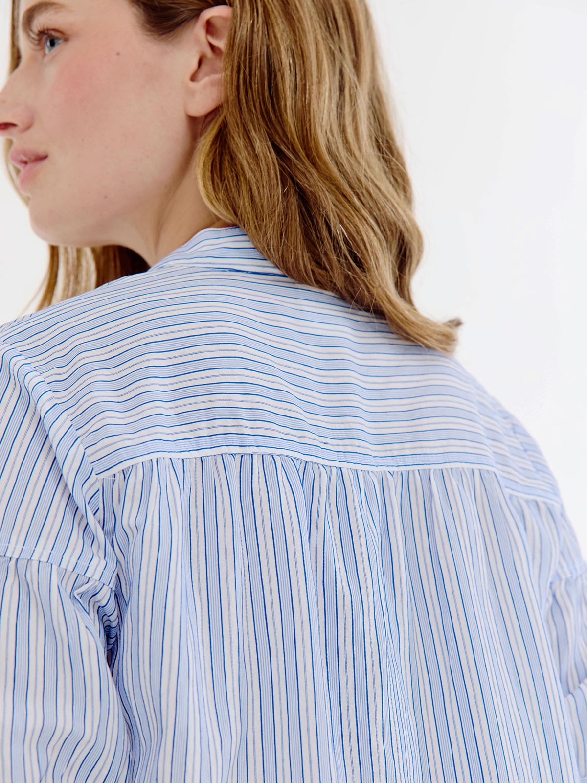 Bregje Blouse | Light Blue stripe