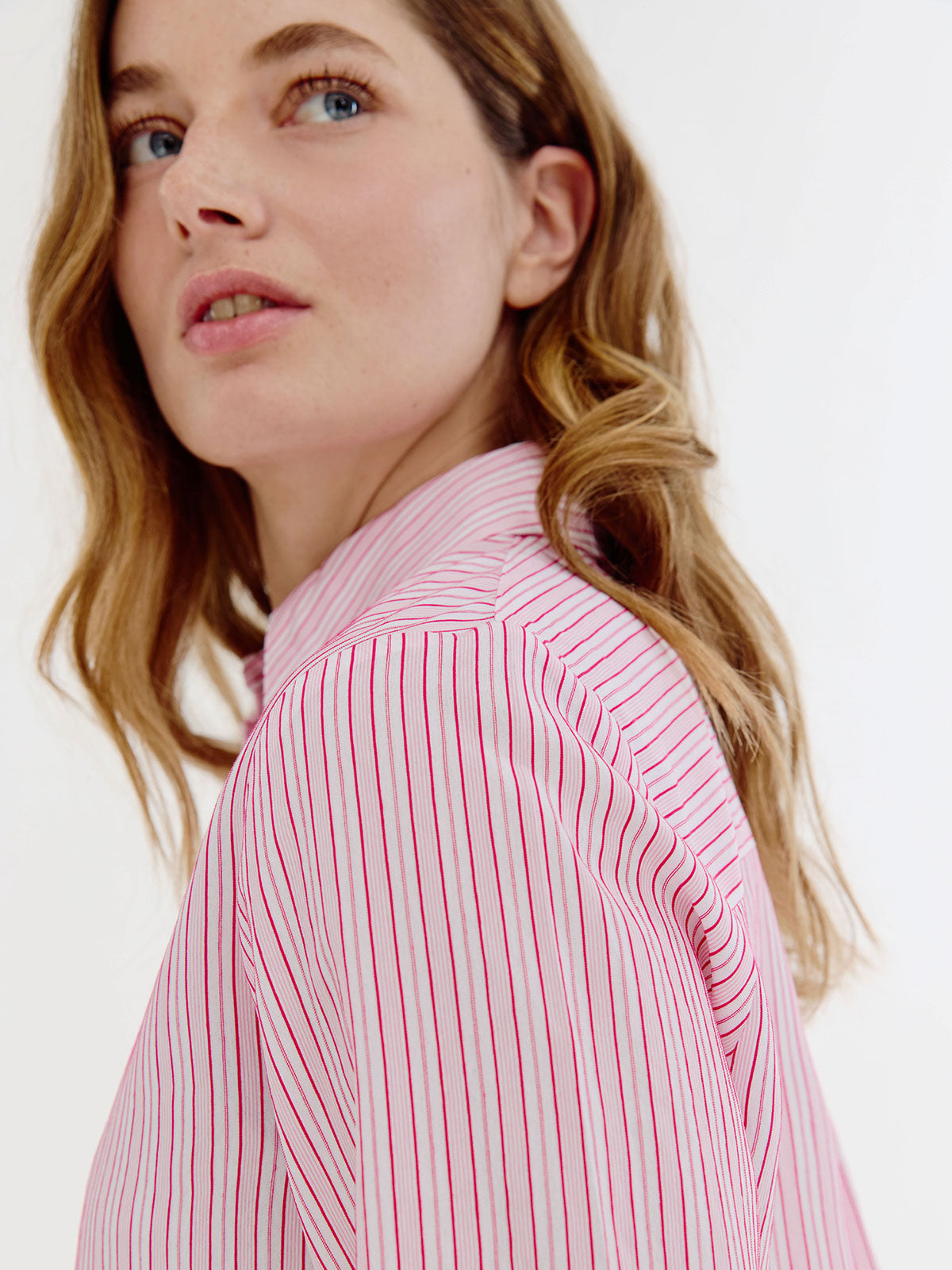Boaz Blouse | Light Pink stripe