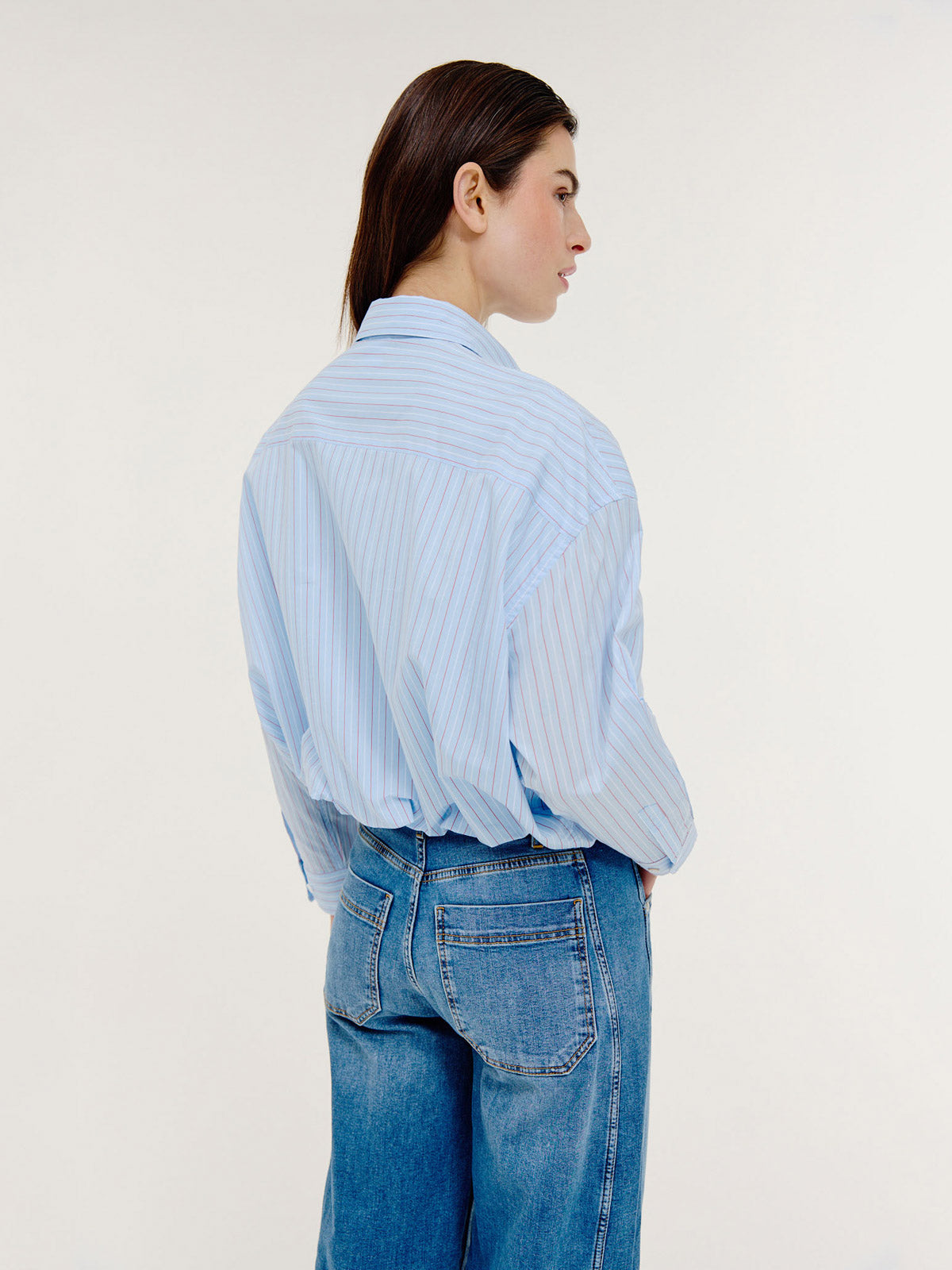 Bink Blouse | Light Blue stripe