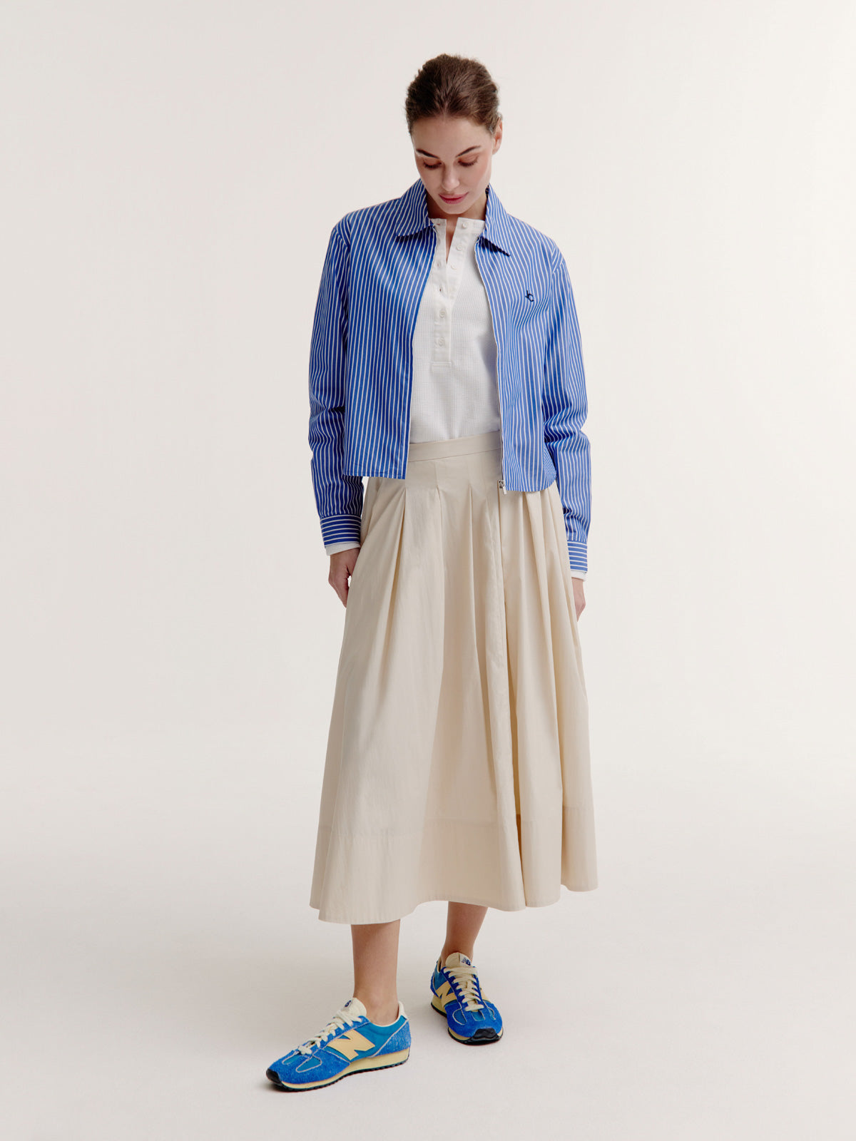 Bodine Blouse | Navy stripe