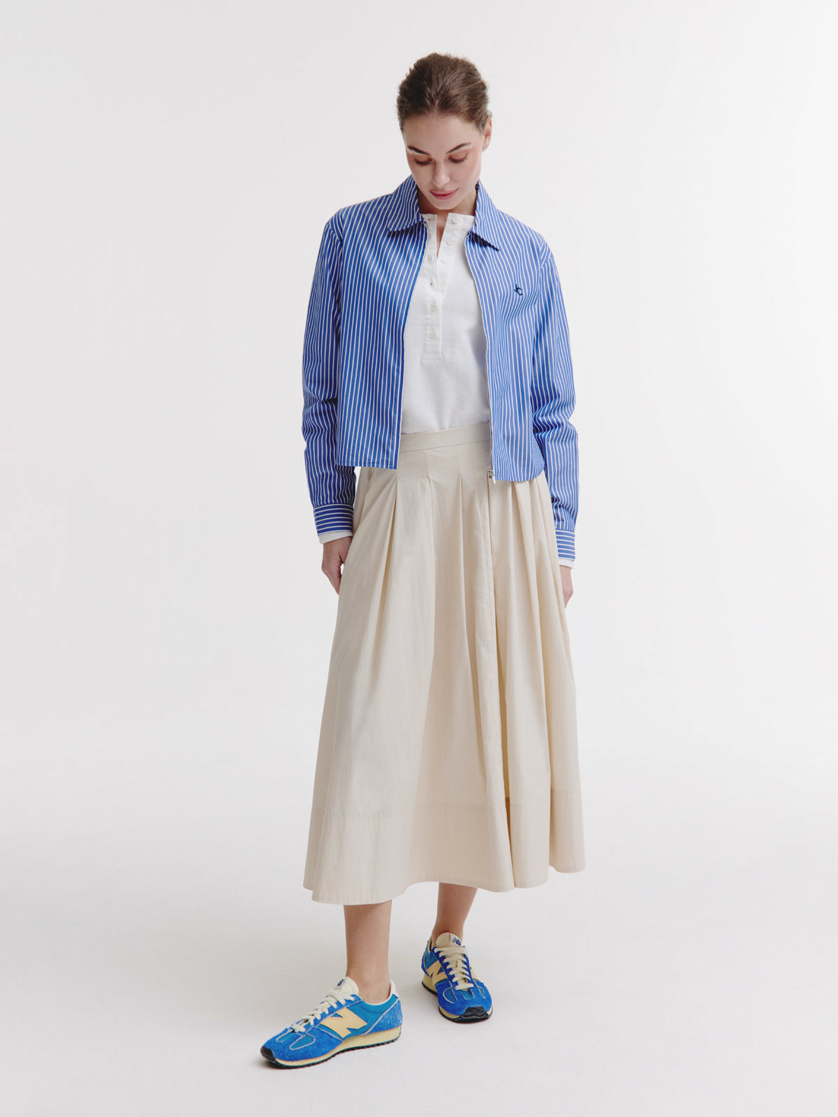 Bodine Blouse | Navy stripe