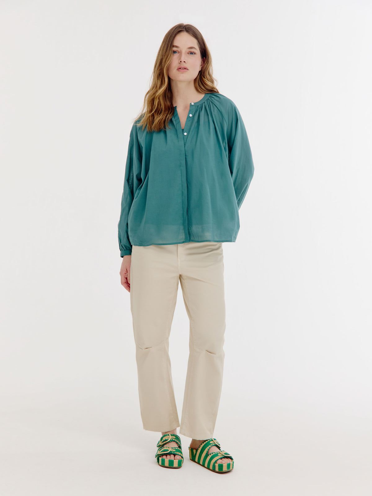 Brooklynn Blouse | Dark Green